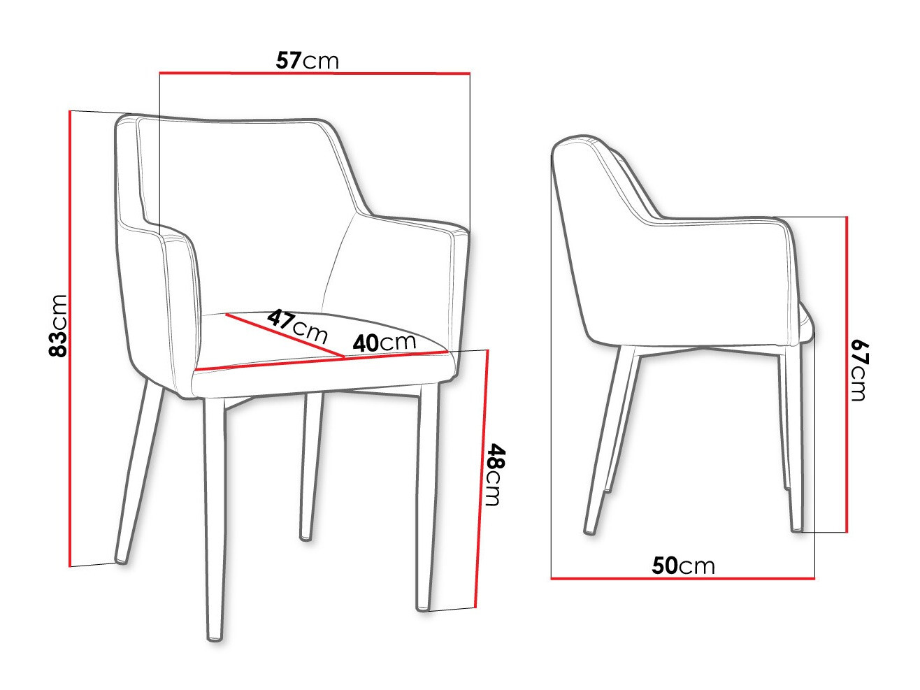Stolica Jackson 108 (Crno + Magic Velvet 2216)