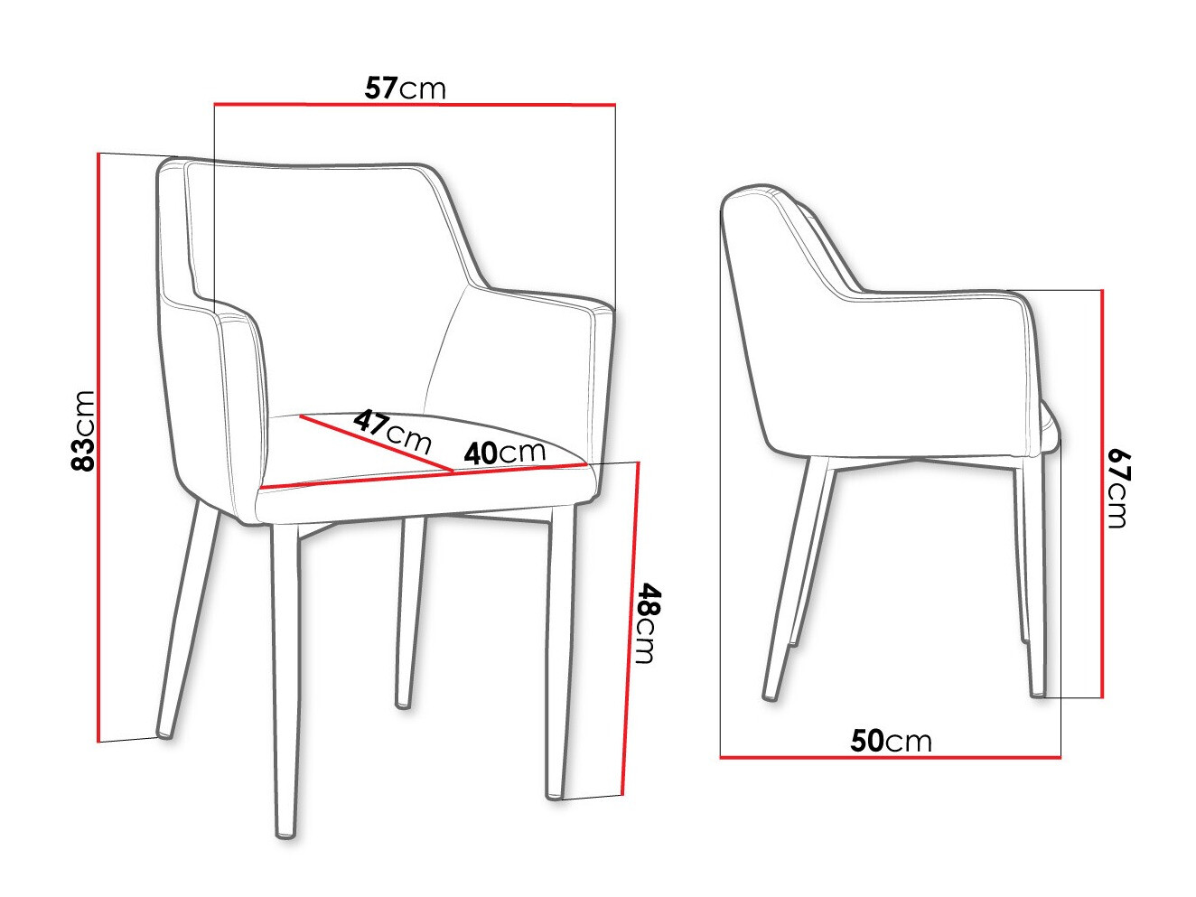 Stolica Jackson 108 (Crno + Magic Velvet 2217)