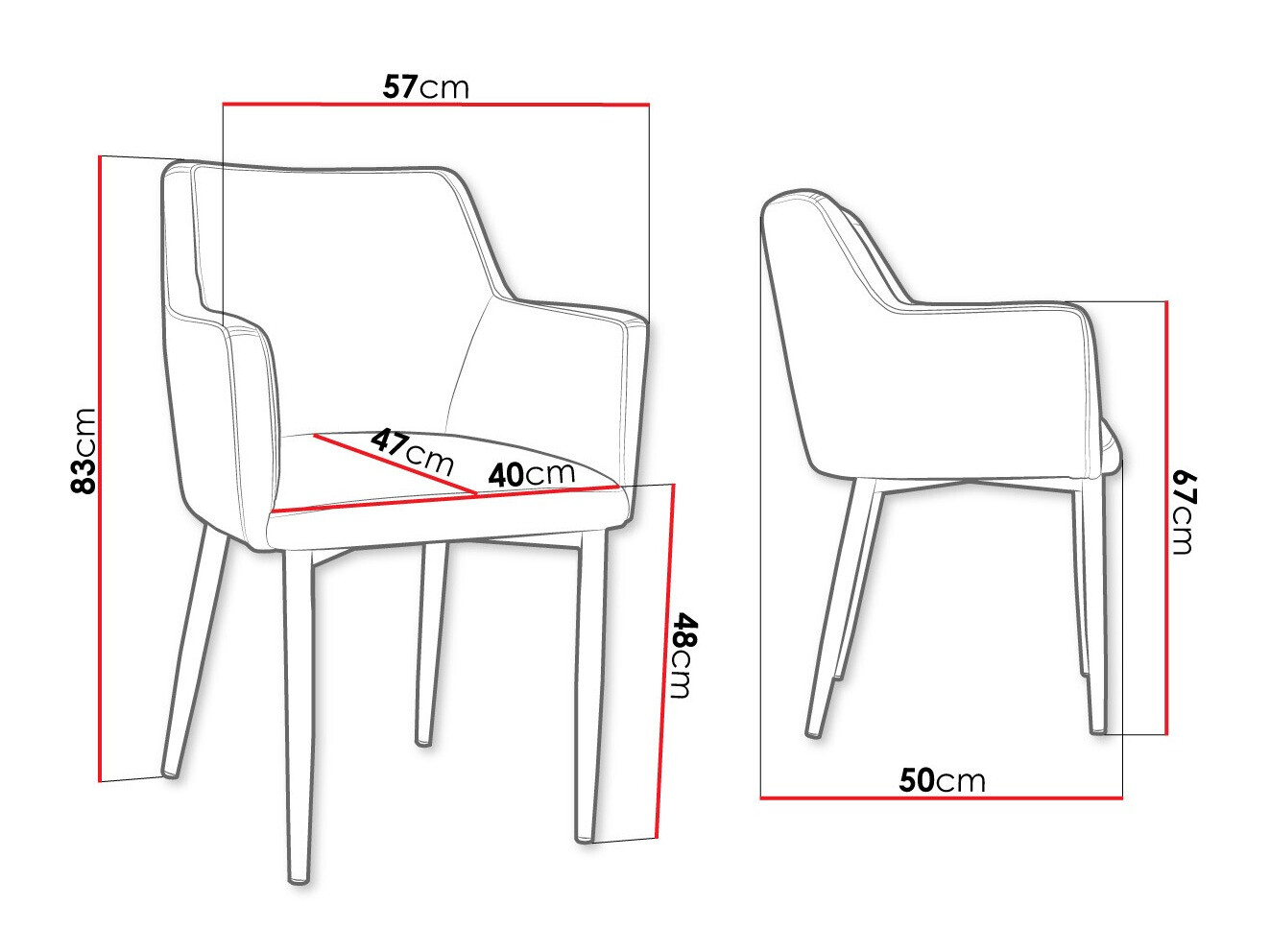 Stolica Jackson 108 (Crno + Magic Velvet 2219)