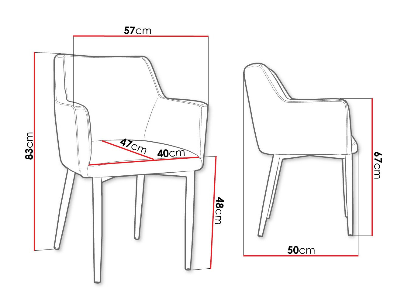 Stolica Jackson 108 (Crno + Magic Velvet 2240)