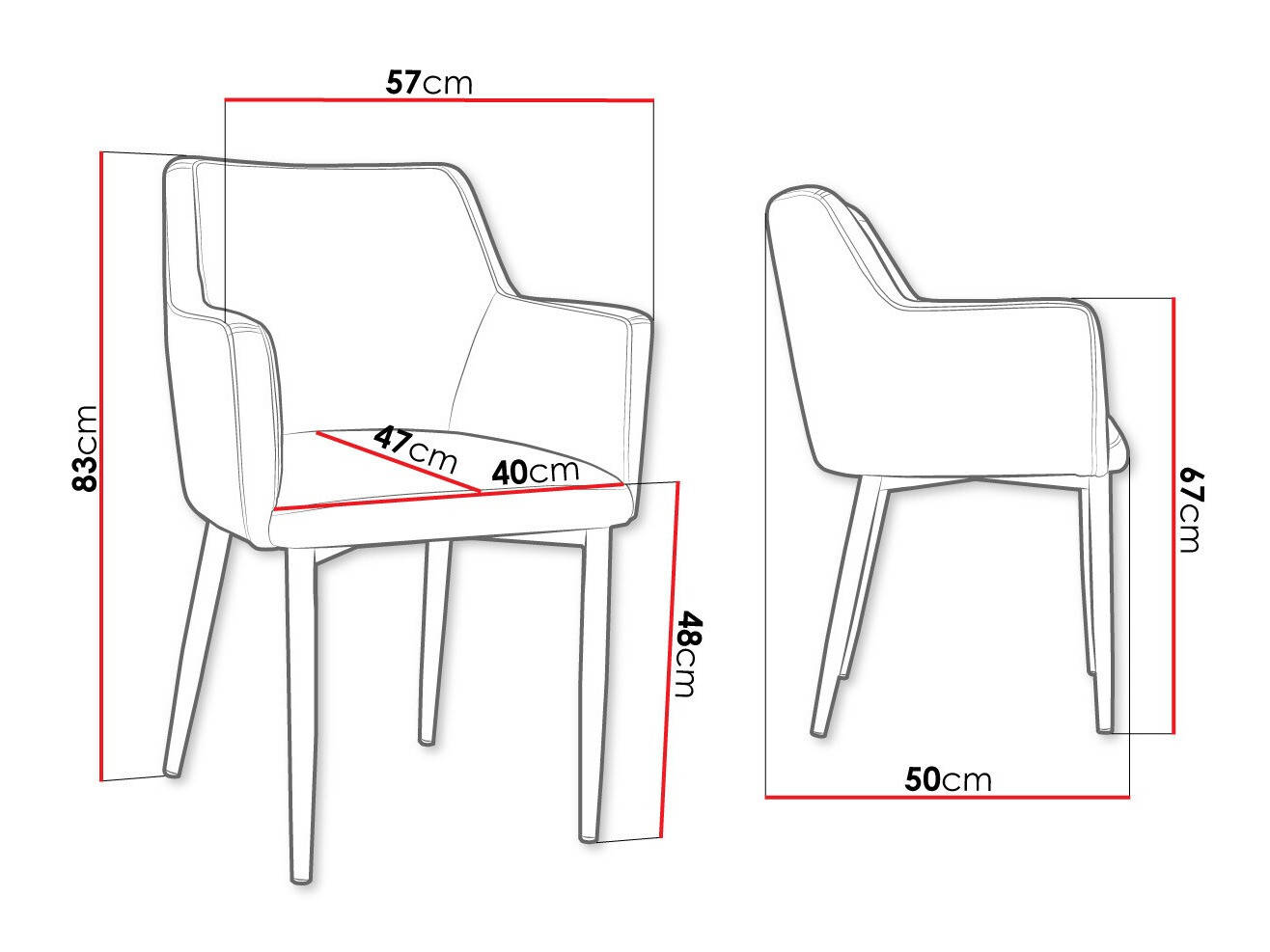 Stolica Jackson 108 (Crno + Magic Velvet 2250)
