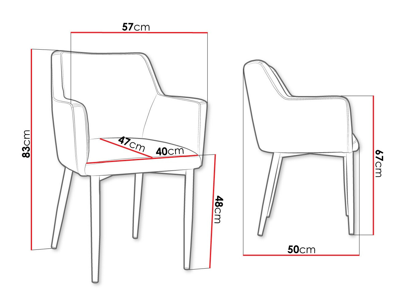Stolica Jackson 108 (Crno + Magic Velvet 2250)