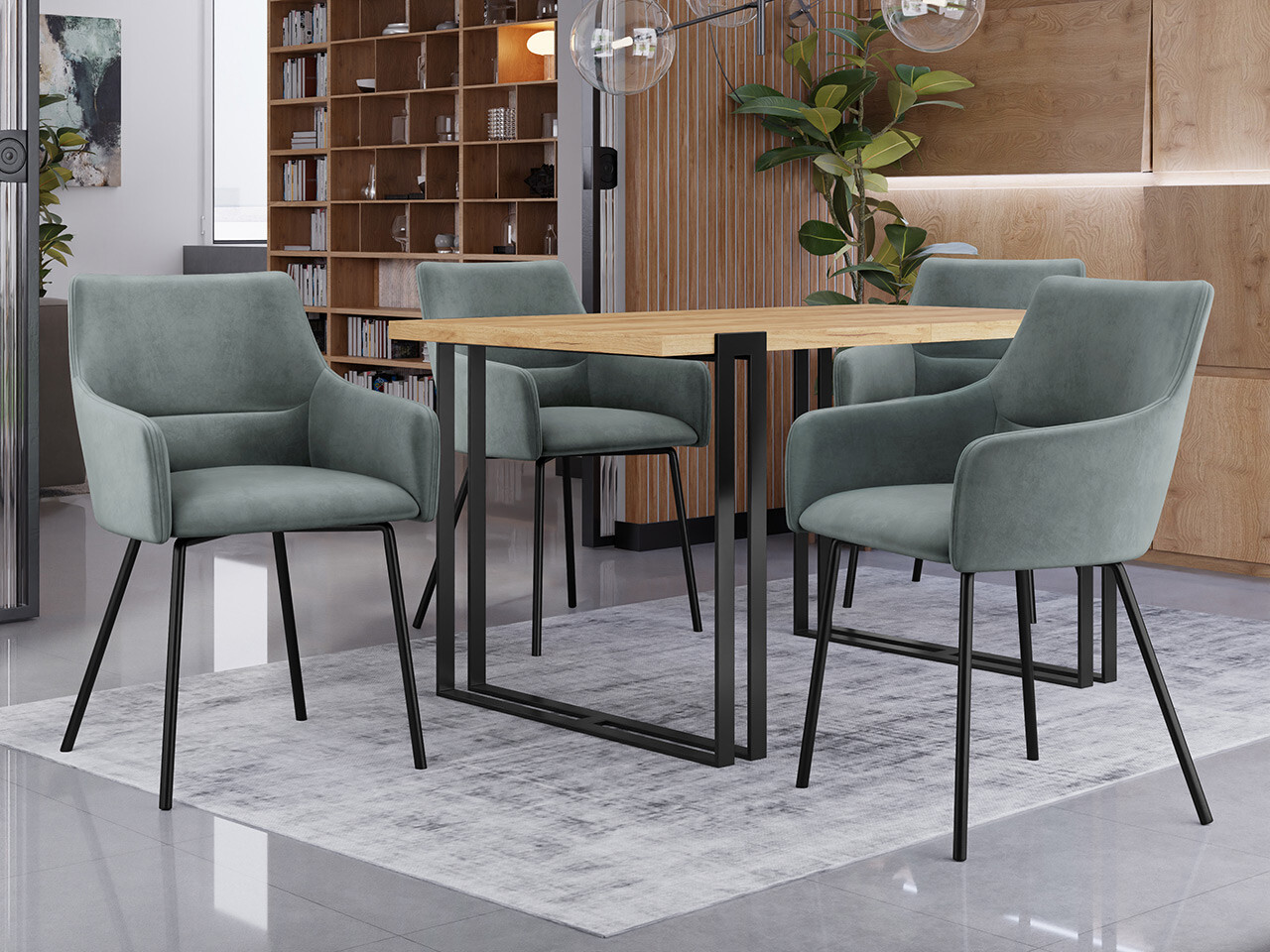 Stolica Jackson 109 (Crno + Magic Velvet 2217)