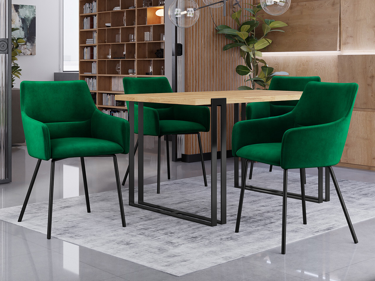 Stolica Jackson 109 (Crno + Magic Velvet 2225)