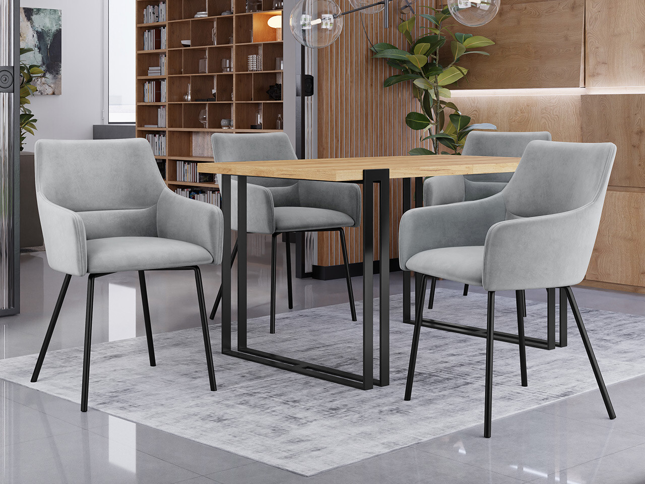 Stolica Jackson 109 (Crno + Magic Velvet 2240)