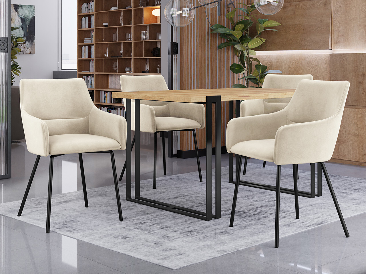 Stolica Jackson 109 (Crno + Magic Velvet 2250)