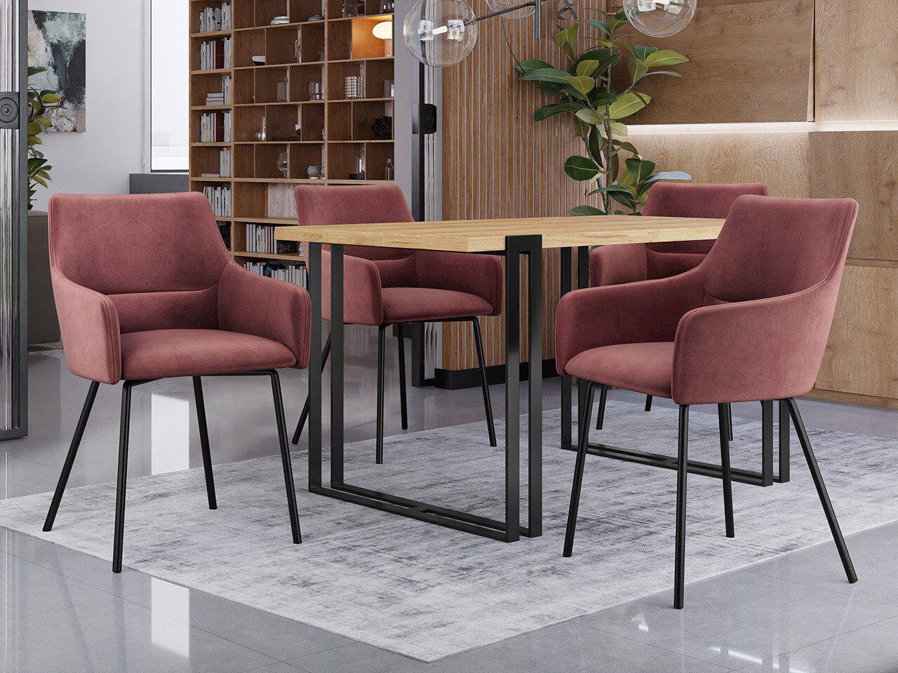 Stolica Jackson 109 (Crno + Magic Velvet 2258)