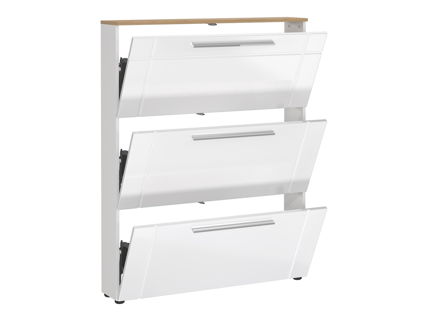 Cipelarnik Sacramento 404 (Sjajno belo + Navarra hrast)