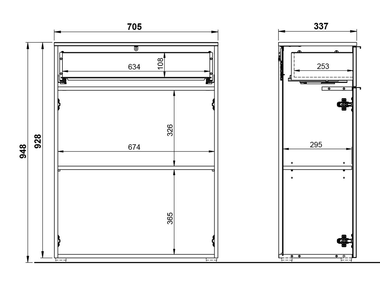 Ormarić za kupatilo Temeli 104