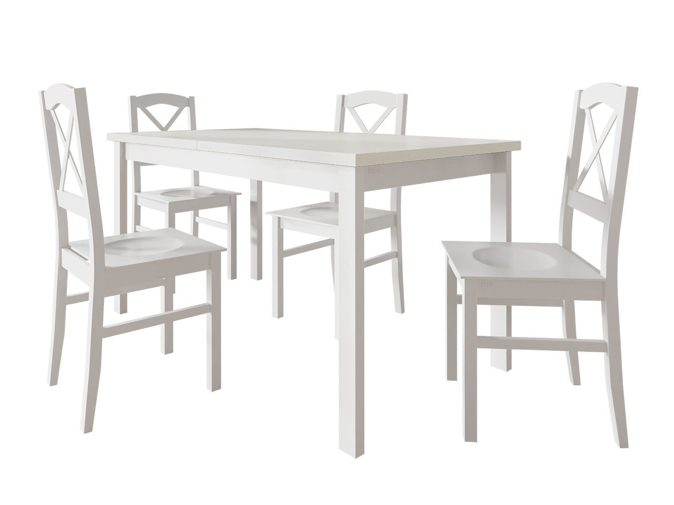 Trpezarijski set Victorville 286 (Belo)