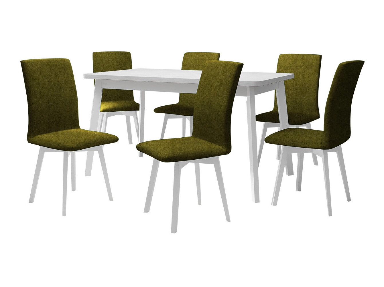 Trpezarijski set Victorville 335 (Belo)