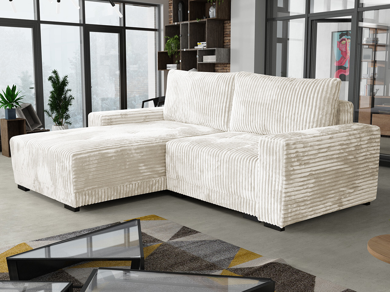 Ugaona sofa Columbus 204 (Tilia 01)