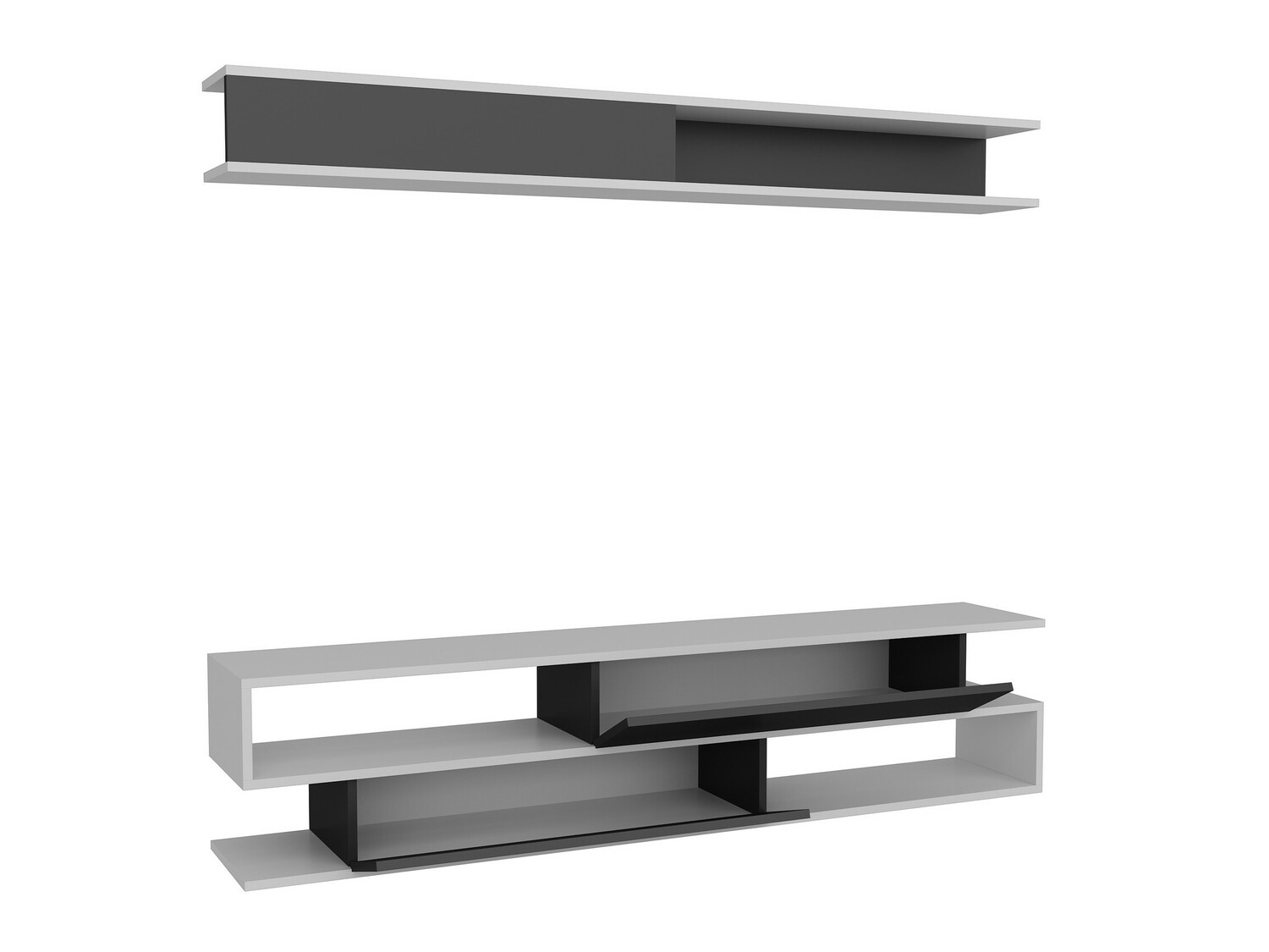 Set za dnevnu sobu Kailua 904 (Crno + Belo)