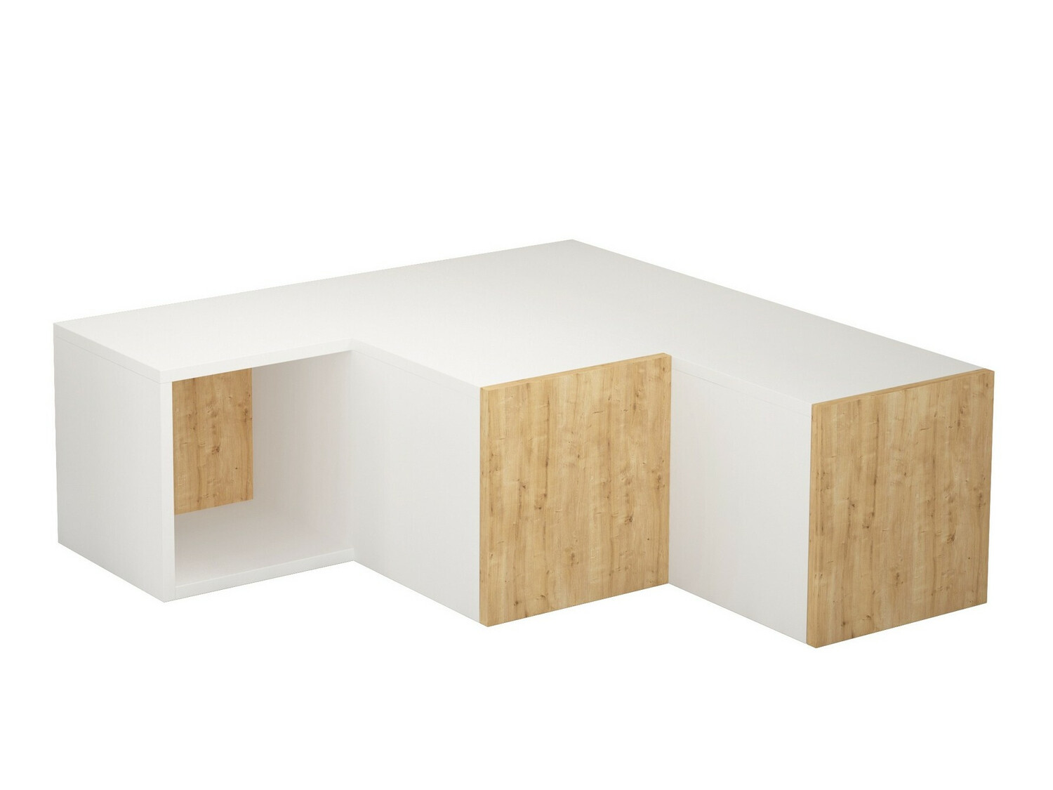 TV komoda Kailua 1058 (Belo + Hrast)