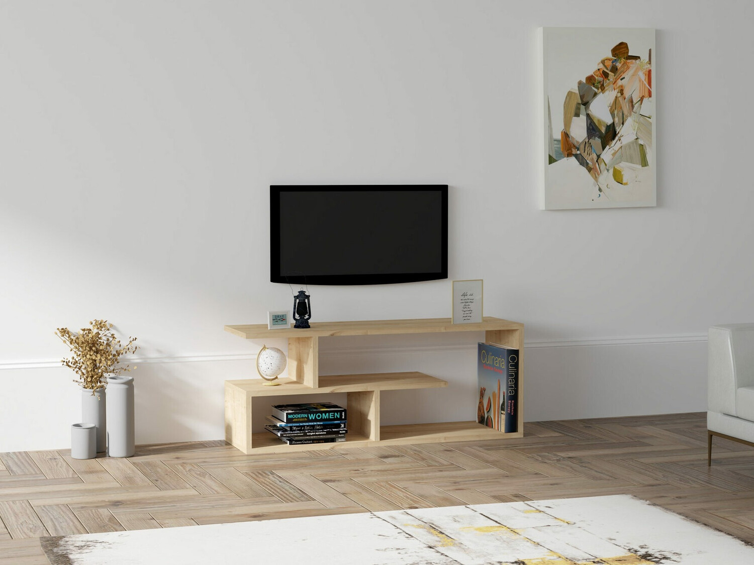 TV komoda Kailua 1214 (Svetlo drvo)