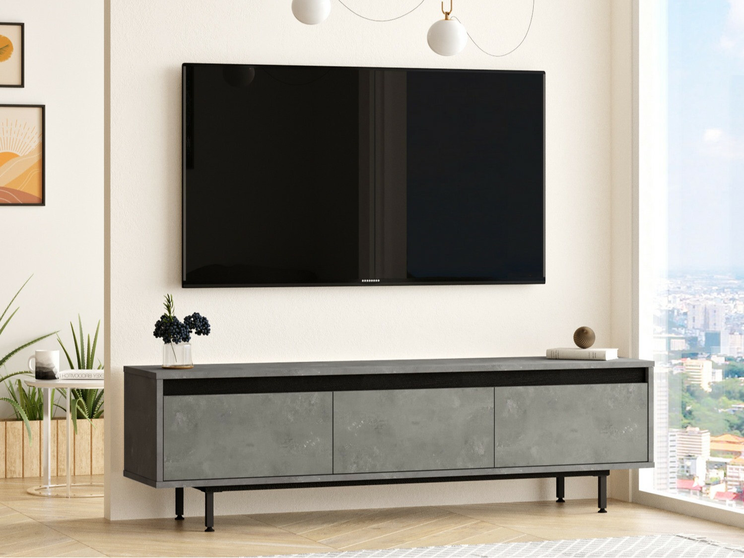 TV komoda Kailua 1251 (Sivo)