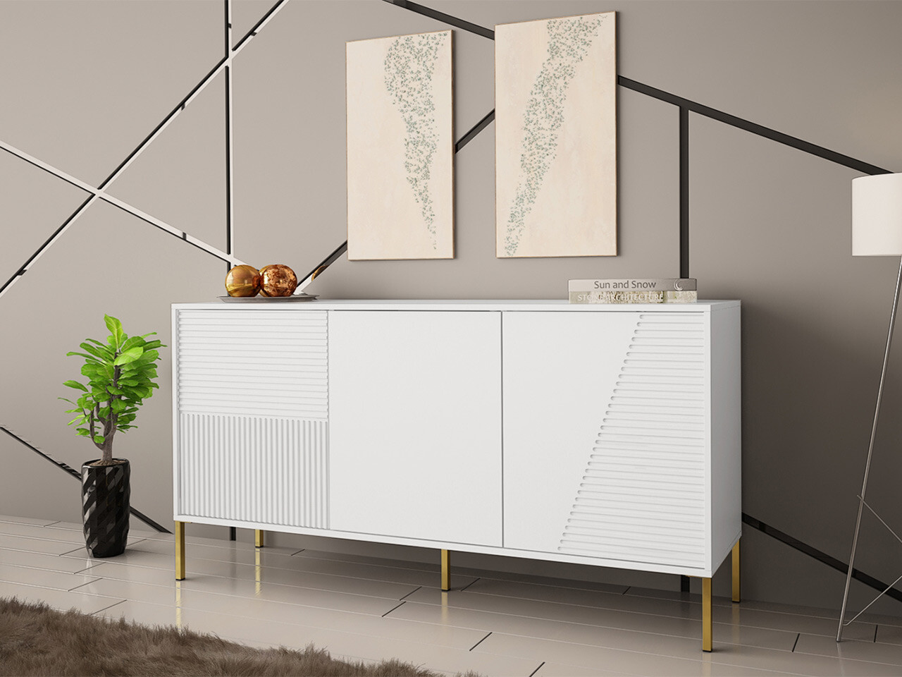 Ormarić Verteni 102 (Belo)