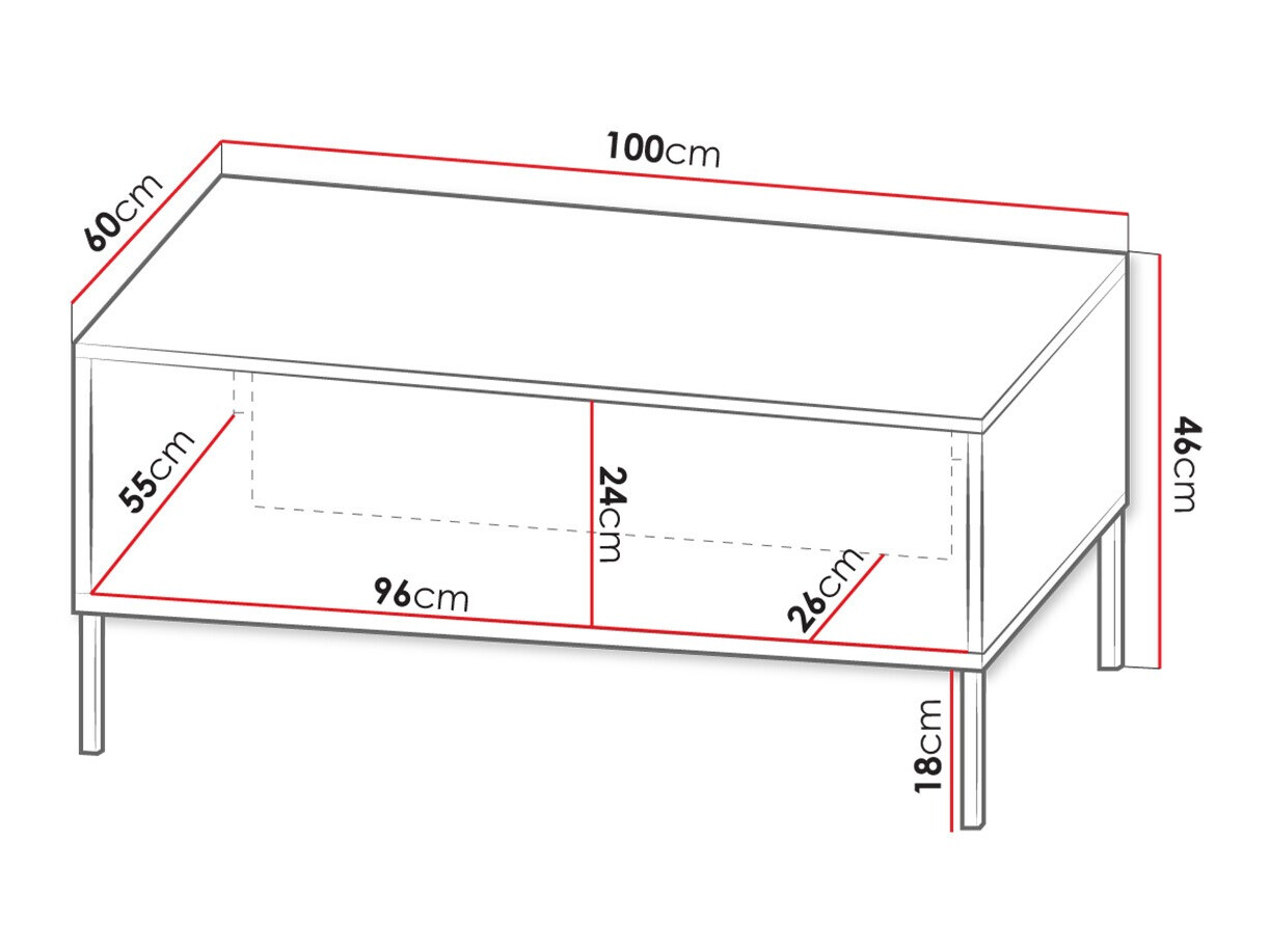 Stočić za kafu Verteni 104 (Belo)