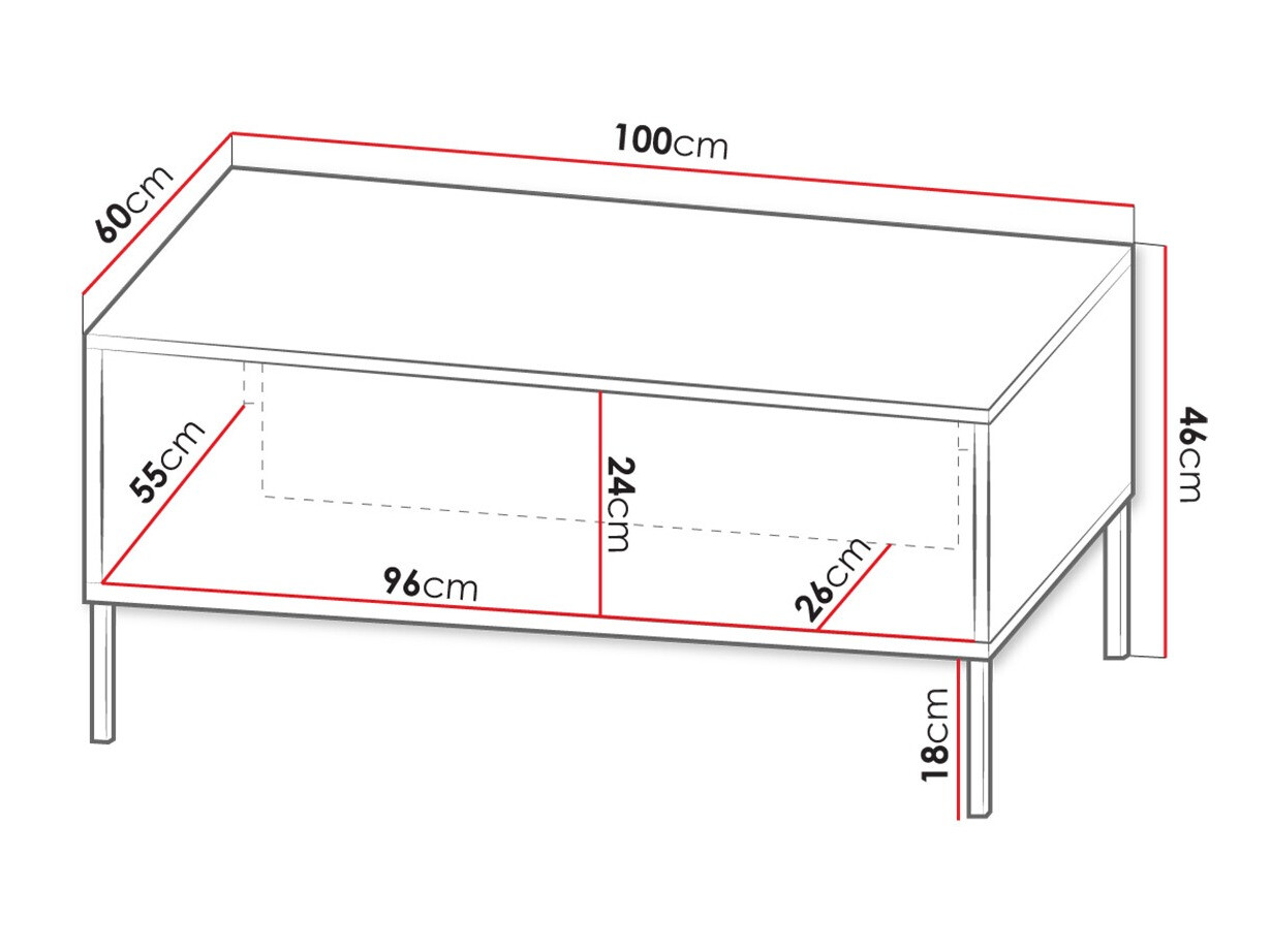 Stočić za kafu Verteni 104 (Crno)