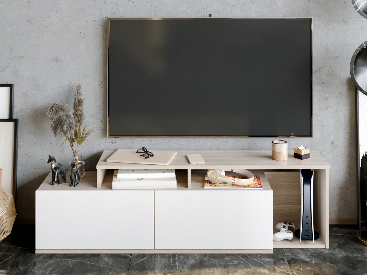TV komoda Kailua 1319 (Belo + Orah)