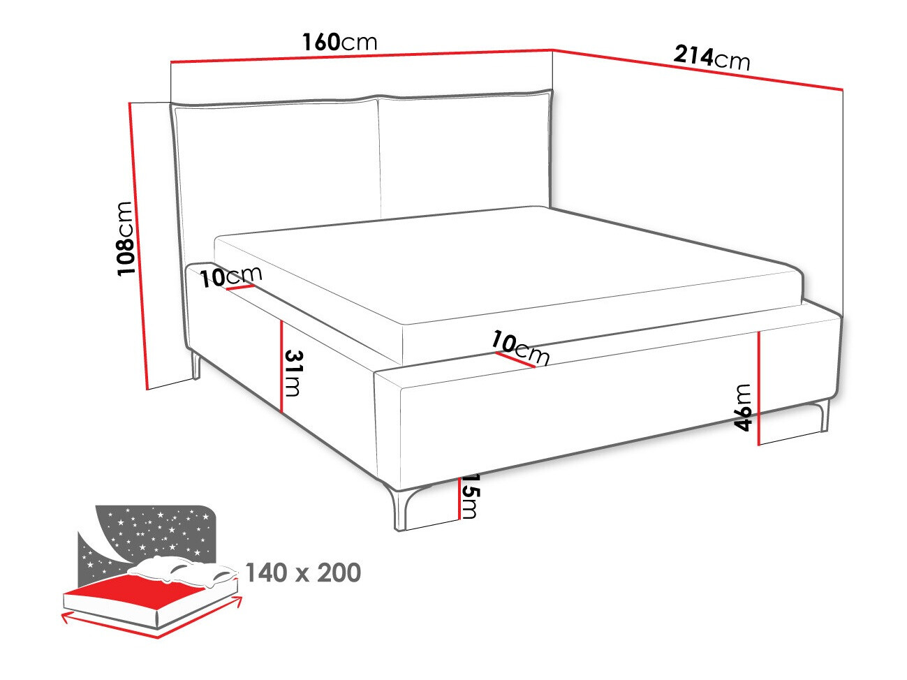 Krevet Clovis 113 (Poso 110)