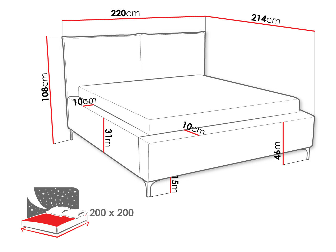 Krevet Clovis 113 (Poso 27)