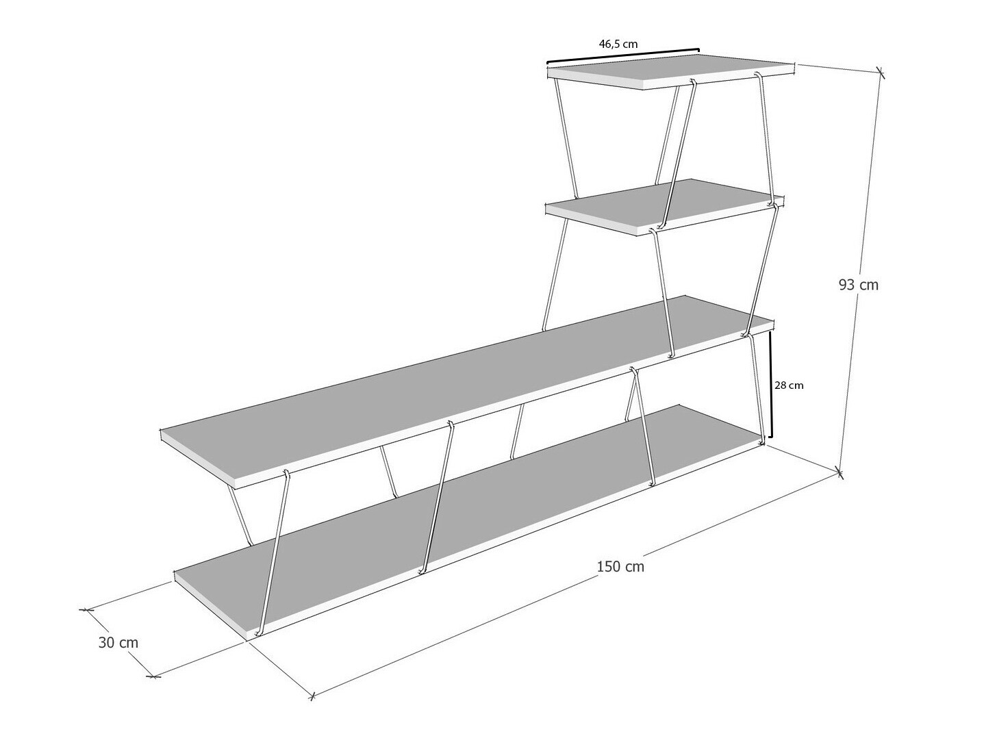 TV komoda Kailua 1335 (Antracit)