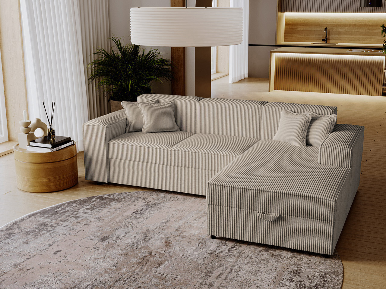 Ugaona sofa Clovis 116 (Poso 02)