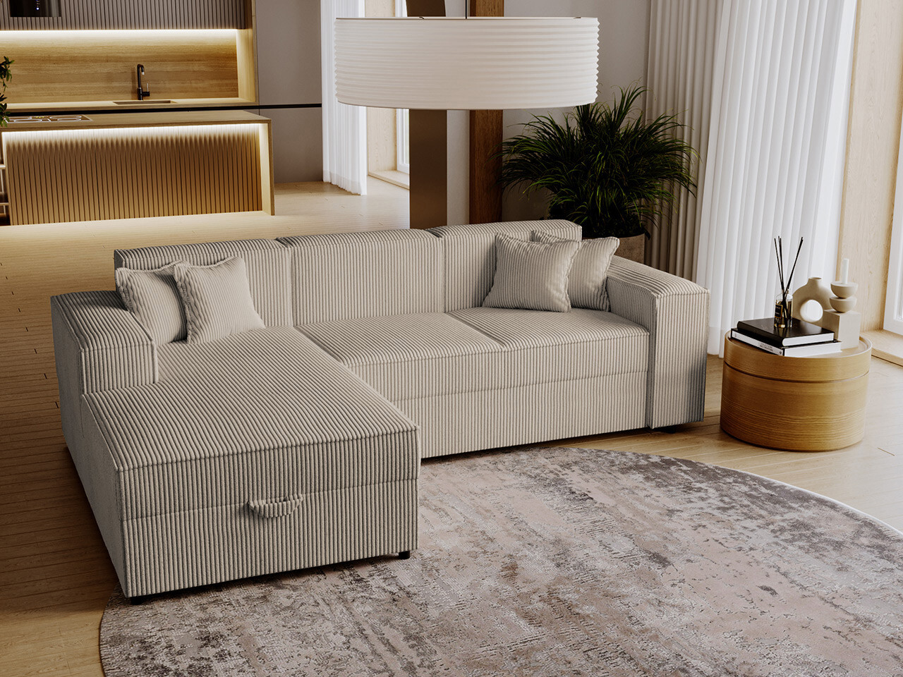 Ugaona sofa Clovis 116 (Poso 02)