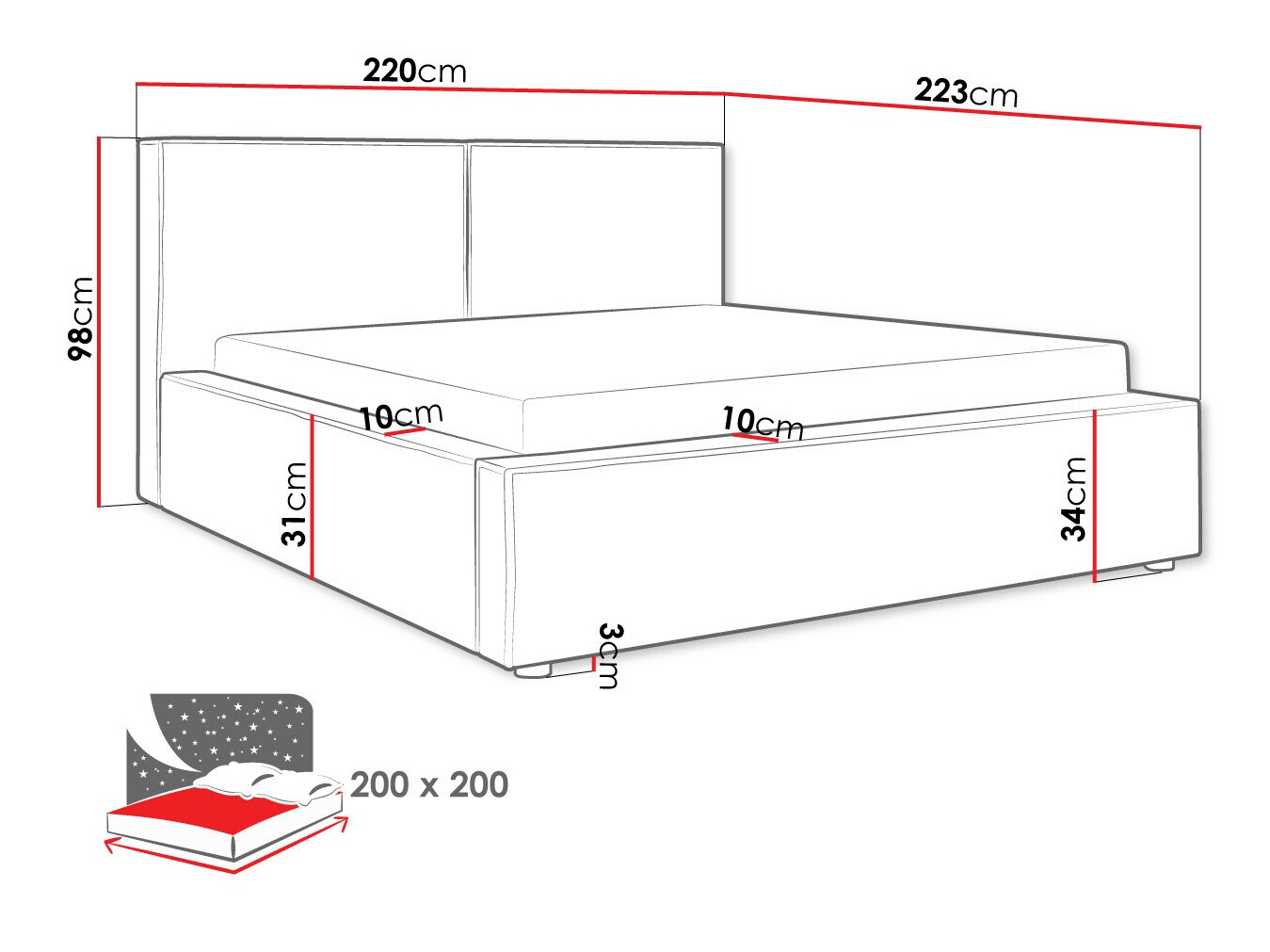 Krevet TrendyNest 117 (Manila 02)