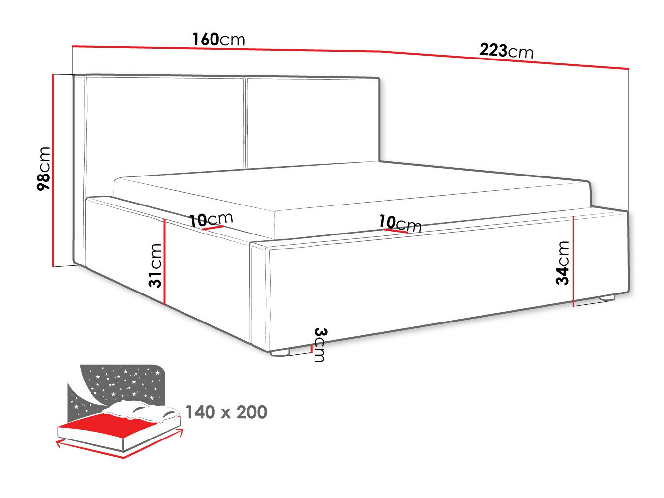 Krevet TrendyNest 117 (Manila 18)