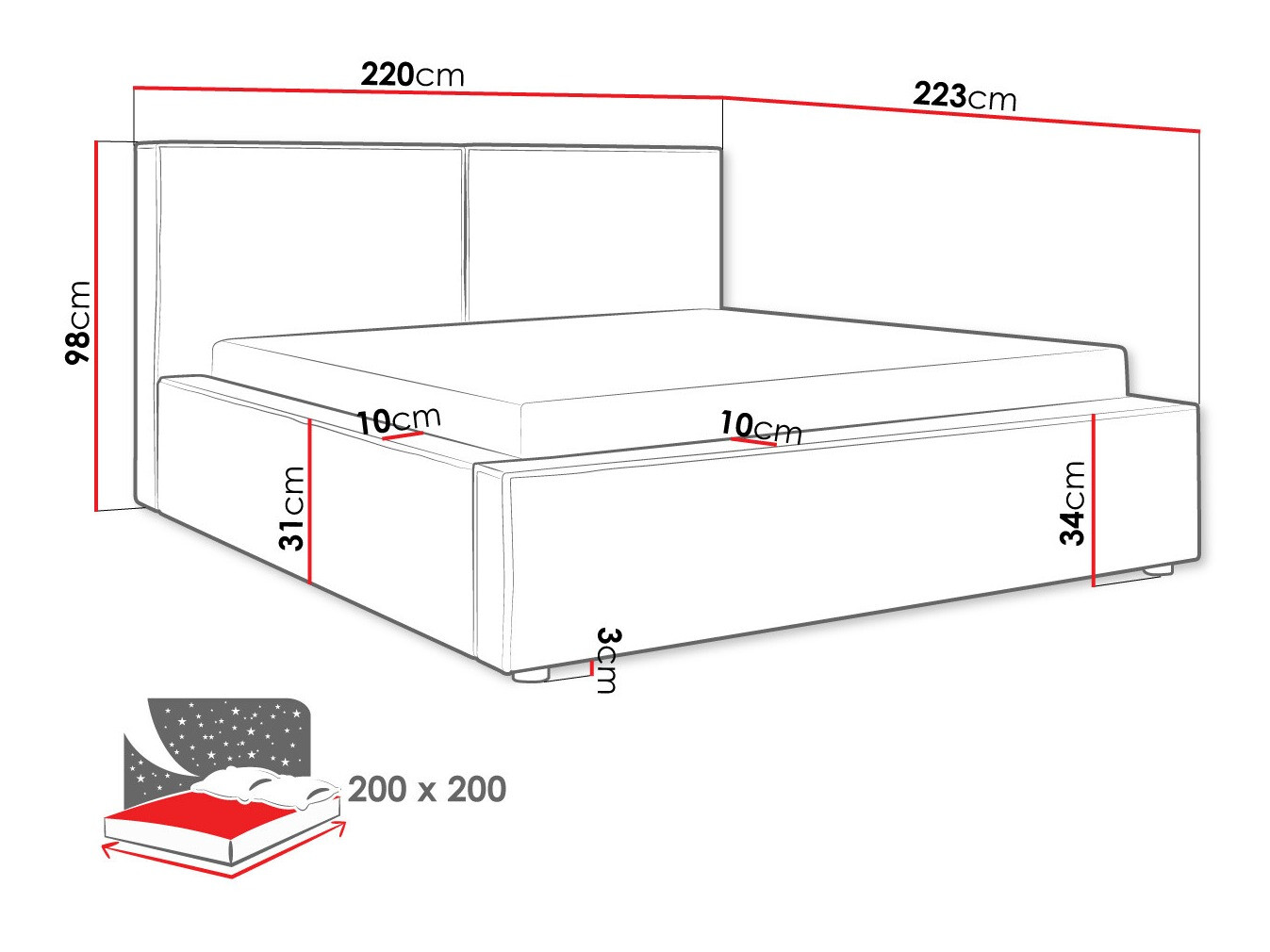 Krevet TrendyNest 117 (Manila 18)