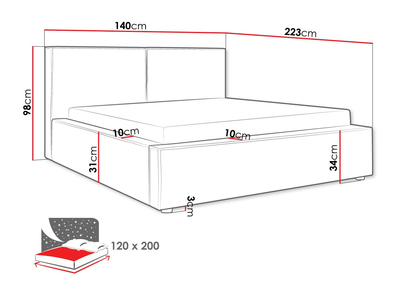 Krevet TrendyNest 117 (Manila 37)