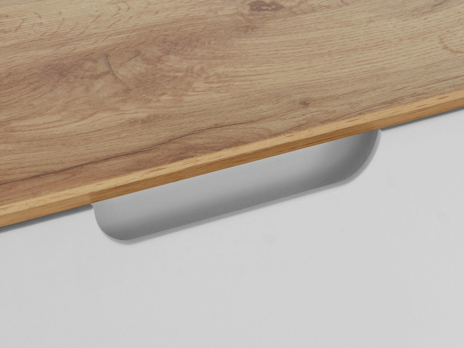 TV komoda Dorvou 102 (Belo + Hrast)