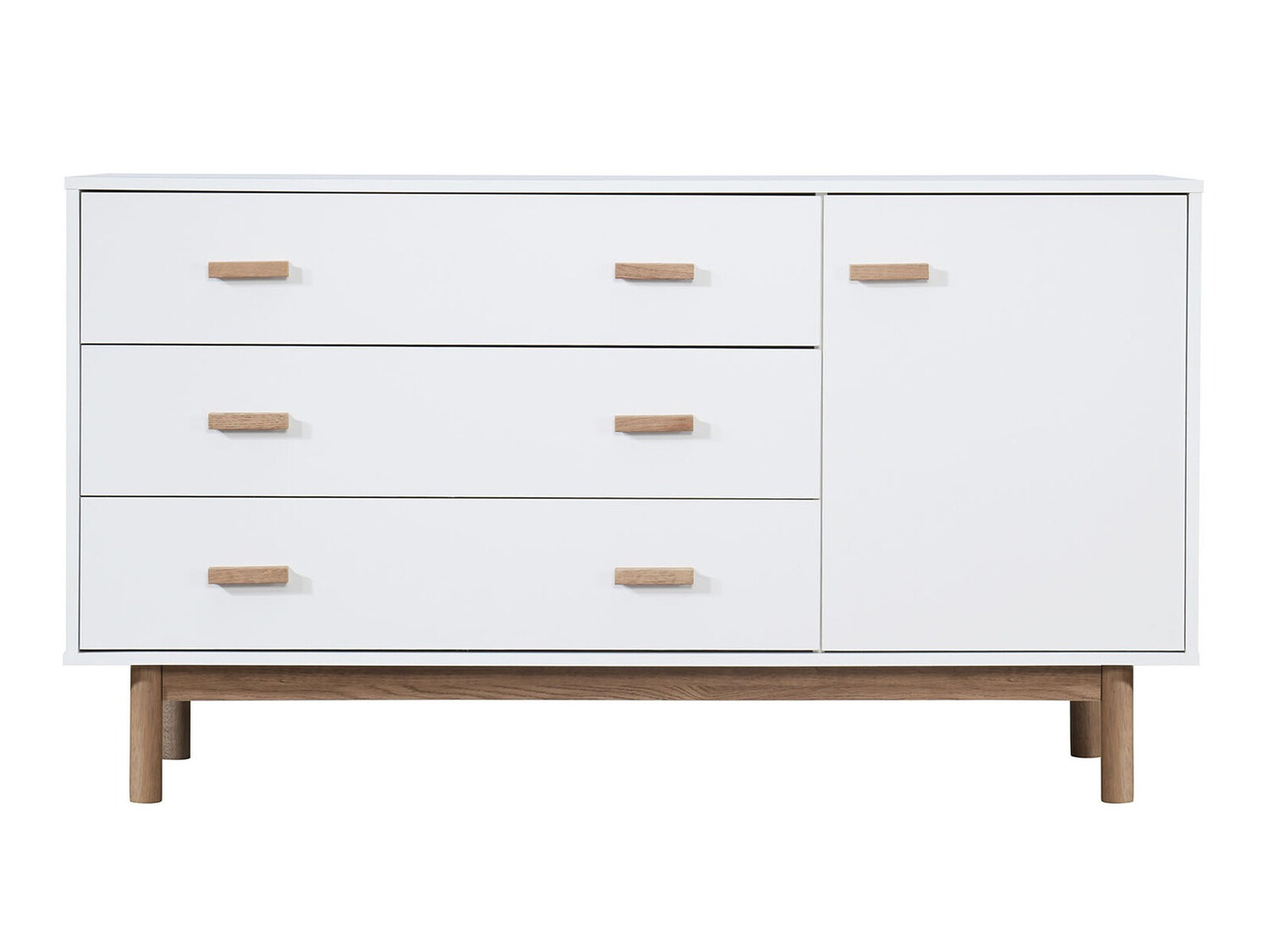 Komoda Nolcalu 100 (Belo + Hrast)