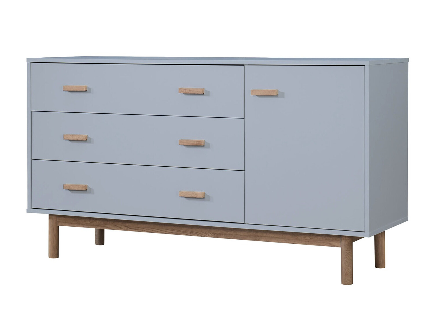 Komoda Nolcalu 100 (Sivo + Hrast)
