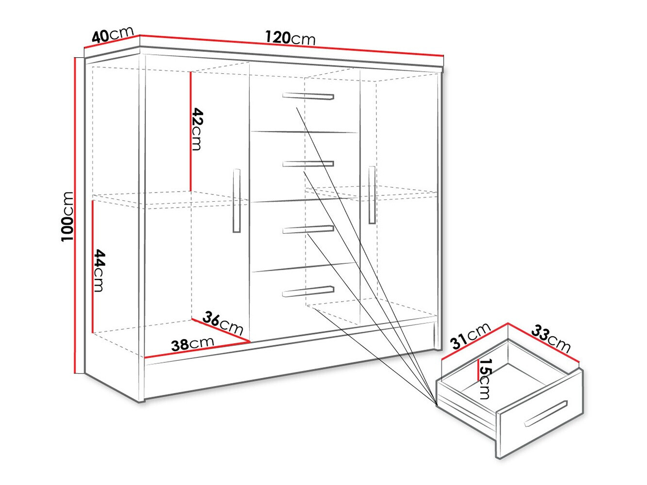 Komoda Comfivo Romtea 101
