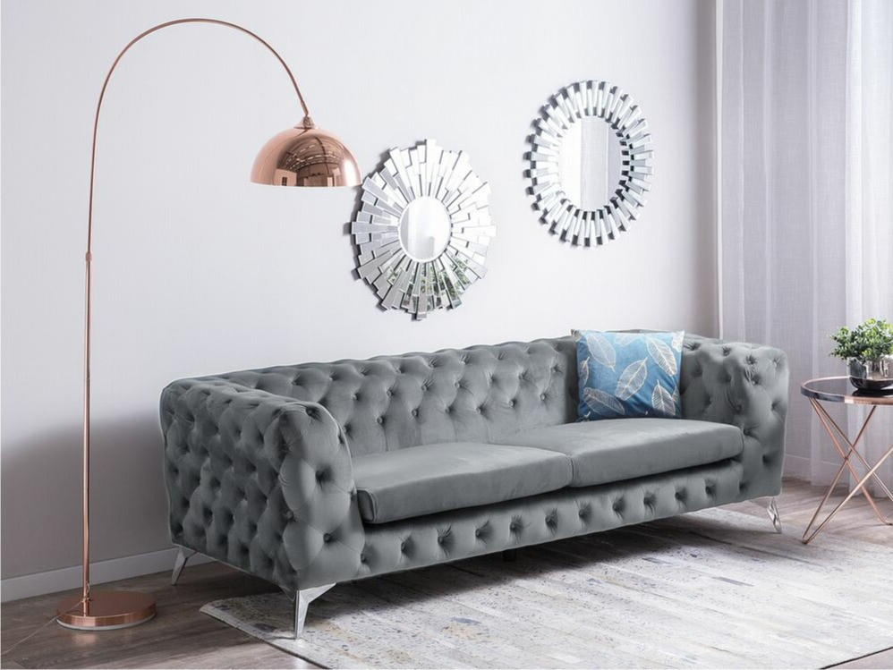 Česterfild sofa Berwyn 185 (Sivo)