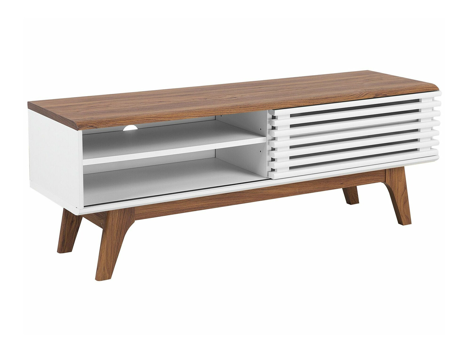 TV komoda Berwyn 210 (Belo + Tamno drvo)