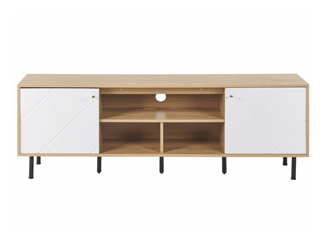TV komoda Berwyn 490 (Svetlo drvo + Belo)