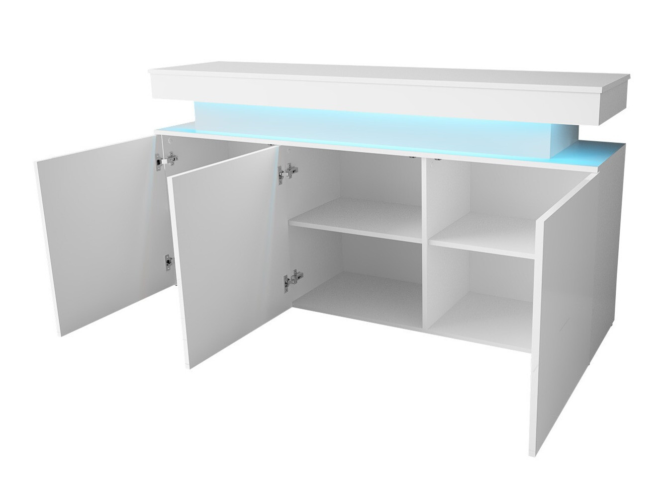 Set za dnevnu sobu Monfero 106 (Crno + Crna visoki sjaj)