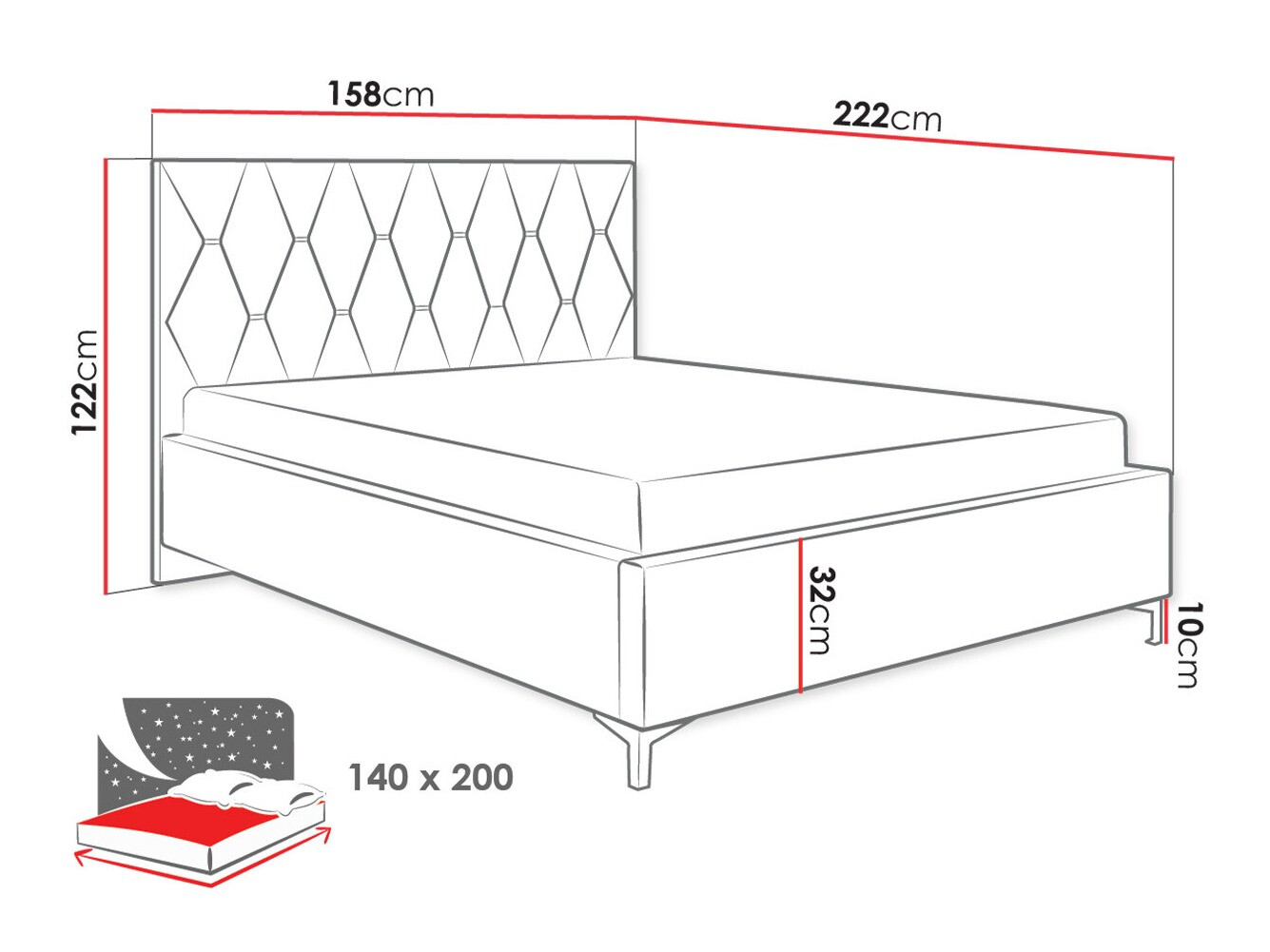 Krevet Baltimore 192 (Manila 02)