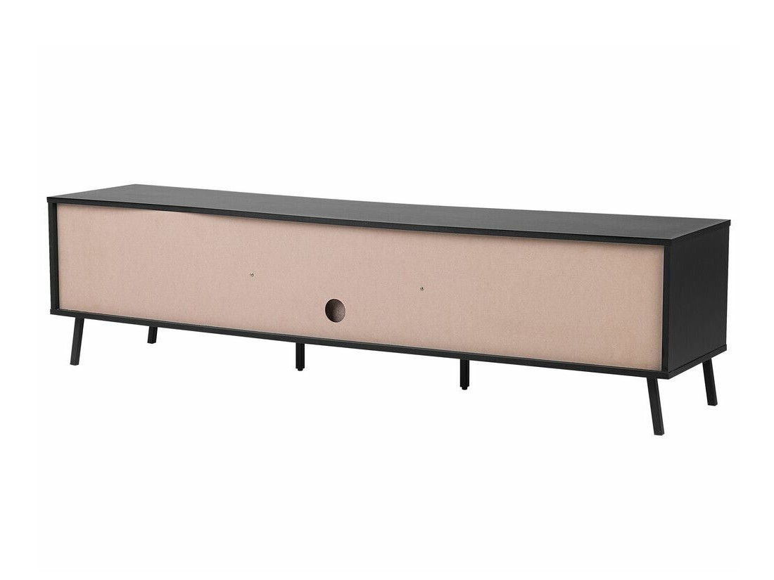 TV komoda Berwyn 544 (Tamno drvo + Crno)