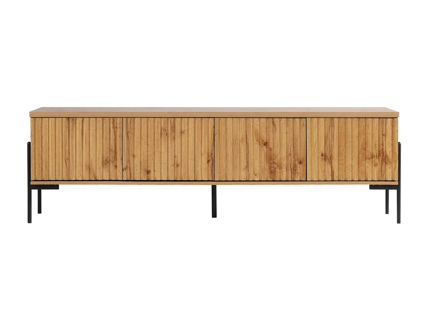 TV komoda Denton 1188 (Crno + Hrast Votan)