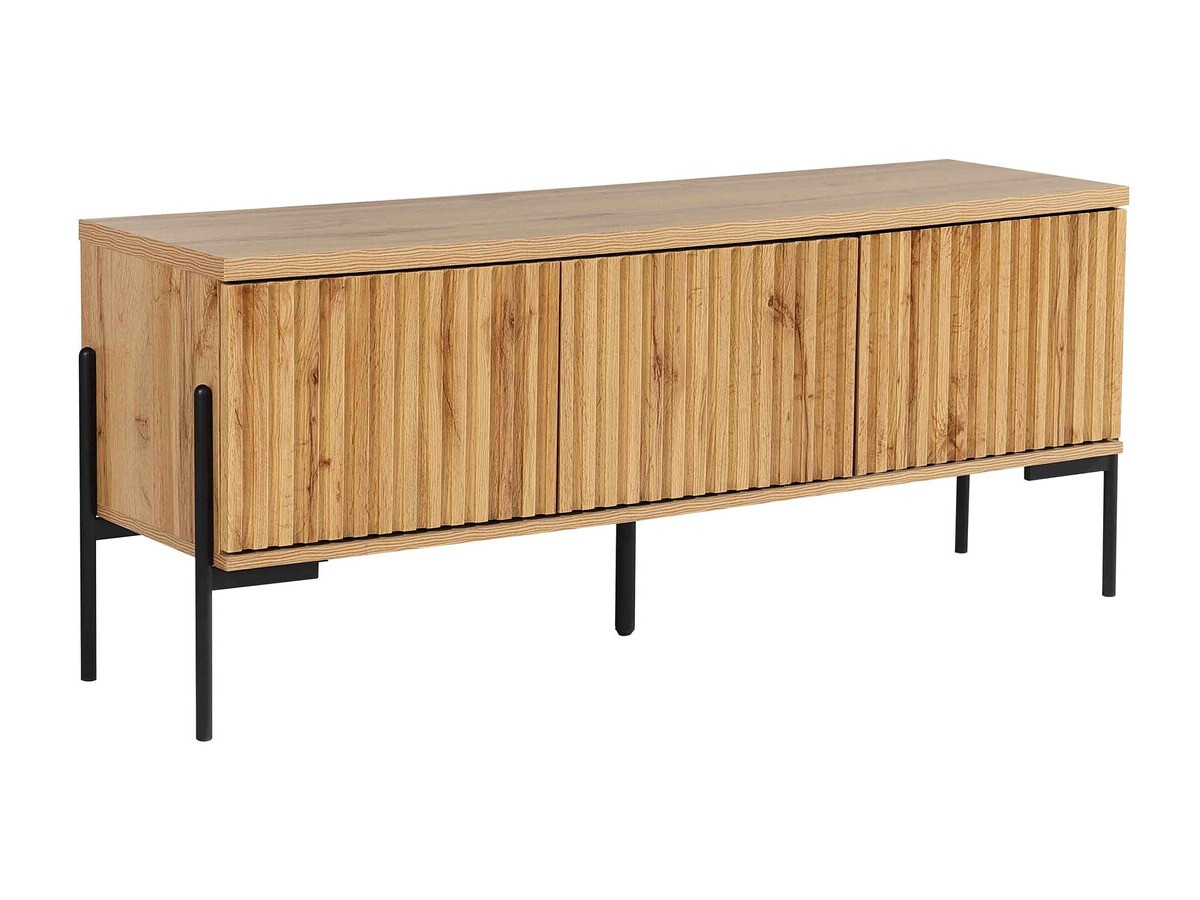 TV komoda Denton 1189 (Crno + Hrast Votan)