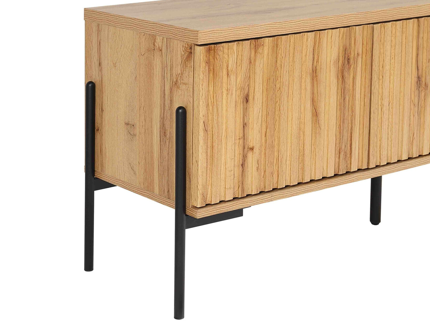 TV komoda Denton 1189 (Crno + Hrast Votan)