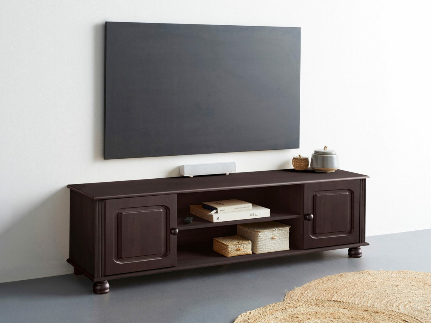 TV komoda Fenlaru 113 (Tamno smeđa)