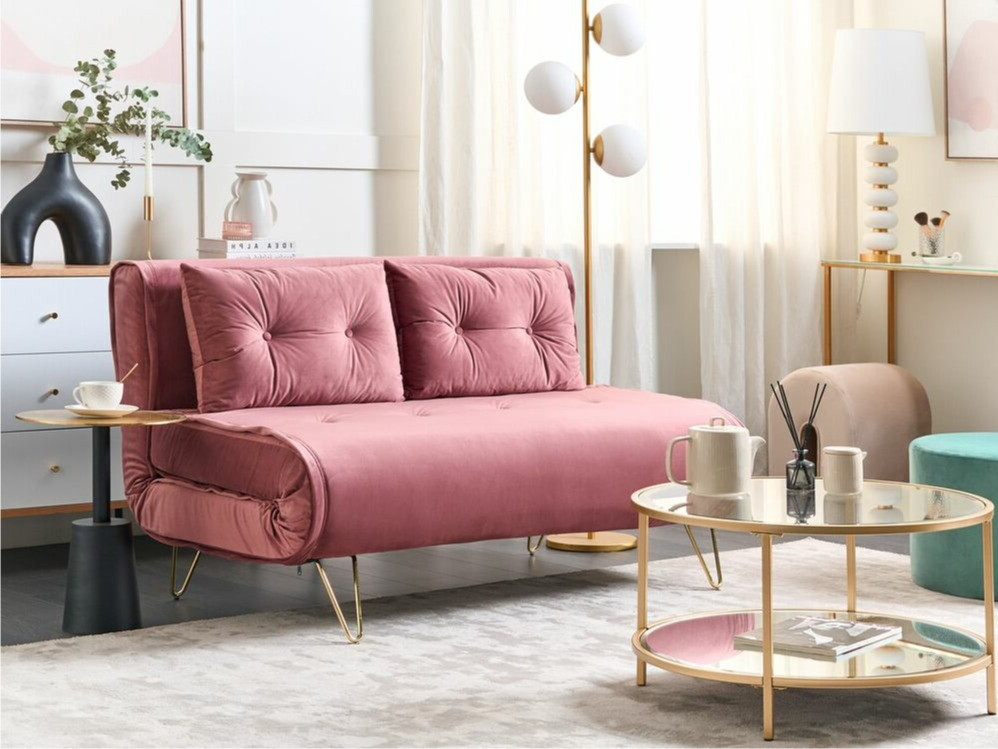 Sofa na razvlačenje Berwyn 641 (Ružičasta)