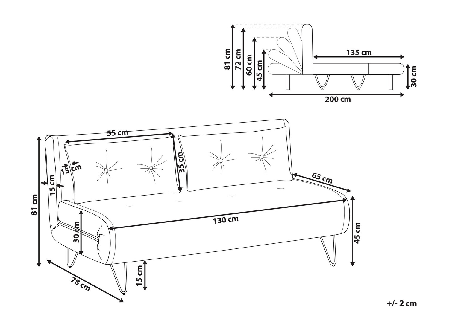 Sofa na razvlačenje Berwyn 641 (Zelena)