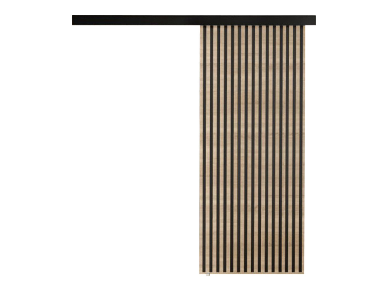 Klizna vrata Dover 202 (Sonoma hrast + Crno)